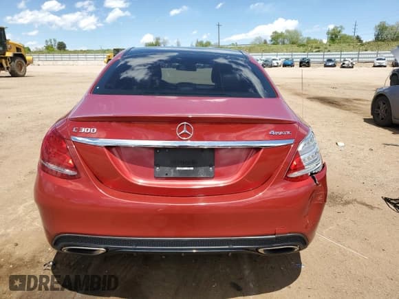 ✅ 2017 Mercedes-Benz C 300 • VIN: 55SWF4KBXHU224693 • Lot: 54585015. Listed on Copart with 71,654 mi. Free auction sales archive from the USA and detailed vehicle history report at DreamBid. Image 6.