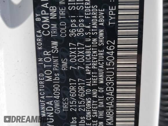 2024 Hyundai Kona SE с VIN KM8HA3AB3RU150462, выставлен на аукционе Copart как лот 83983255 с пробегом 19 395 миль миль и Списание • Salvage title. История ставок и продаж доступна на DreamBid. Изображение 13.