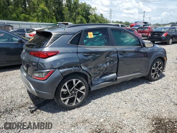 ✅ 2022 Hyundai Kona Limited • VIN: KM8K53A34NU775434 • Лот: 64721154. Опубликован ранее на Copart с пробегом 25 889 миль. Бесплатный доступ к архиву аукционных продаж из США и подробный отчёт об истории автомобиля на DreamBid. Изображение 3.