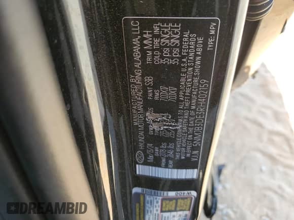 2024 Hyundai Tucson SEL с VIN 5NMJB3DE3RH402159, выставлен на аукционе Copart как лот 53196335 с пробегом 56 924 миль миль и Списание • Salvage title. История ставок и продаж доступна на DreamBid. Изображение 15.