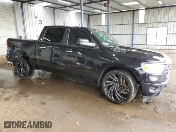 ✅ 2019 Ram 1500 Big Horn • VIN: 1C6SRFFT3KN780768 • Lot: 55788145. Listed on Copart with 93,415 mi. Free auction sales archive from the USA and detailed vehicle history report at DreamBid. Image 4.