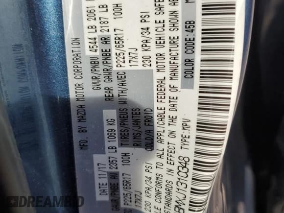 ✅ 2018 Mazda CX-5 Sport • VIN: JM3KFABMXJ1310348 • Лот: 86097515. Опубликован ранее на Copart с пробегом 83 208 миль. Бесплатный доступ к архиву аукционных продаж из США и подробный отчёт об истории автомобиля на DreamBid. Изображение 12.