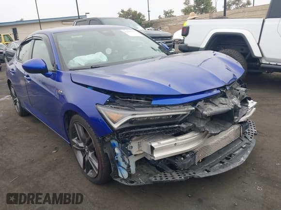 ✅ 2023 Acura Integra w/A-Spec Package • VIN: 19UDE4H30PA009098 • Lot: 42405433. Listed on IAAI with 54,565 mi. Free auction sales archive from the USA and detailed vehicle history report at DreamBid. Image 1.