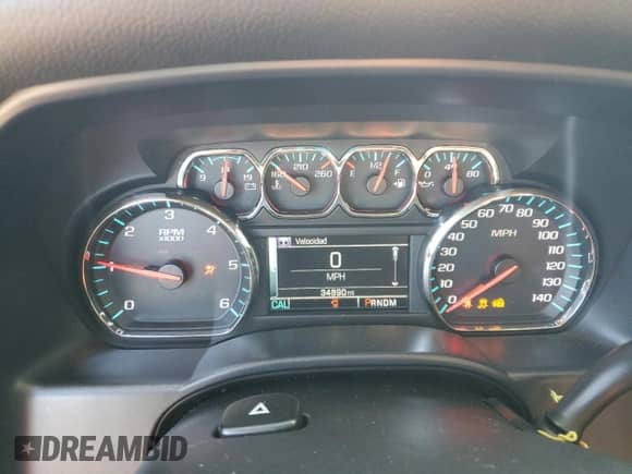 2015 Chevrolet Silverado 1500 LT with VIN 1GCRCREC8FZ362782, listed as a Copart auction lot 69407325 with 34,390 mi miles and Salvage title. Bid and sale history available at DreamBid. Image 9.