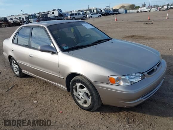 ✅ 1999 Toyota Corolla VE • VIN: 1NXBR18E7XZ160394 • Lot: 43848799. Wystawiony na IAAI z przebiegiem 227 273 mil. Bezpłatny archiwum sprzedaży aukcyjnych z USA i szczegółowy raport historii pojazdu na DreamBid. Zdjęcie 1.