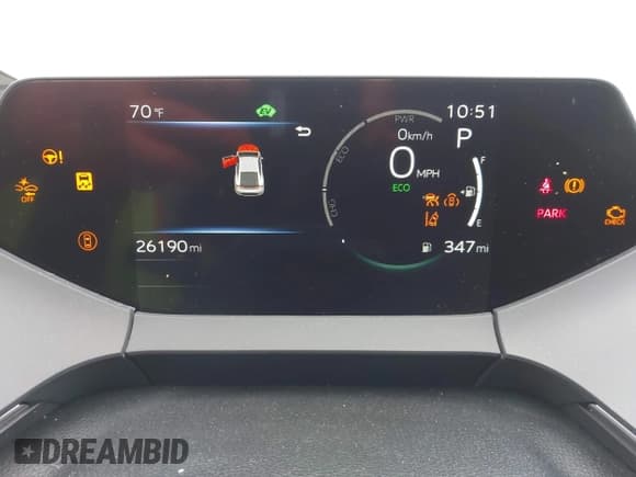 ✅ 2024 Toyota Prius LE • VIN: JTDACAAU0R3020473 • Lot: 42170556. Wystawiony na IAAI z przebiegiem 26 190 mil. Bezpłatny archiwum sprzedaży aukcyjnych z USA i szczegółowy raport historii pojazdu na DreamBid. Zdjęcie 7.