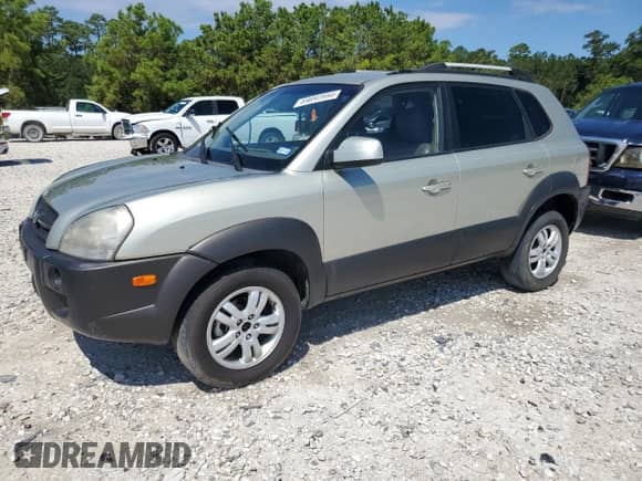 2007 Hyundai Tucson SE z VIN KM8JN12D27U490838, wystawiony jako Copart lot #69892884 z przebiegiem 163 086 mil mil oraz Czysty tytuł • Clean title. Historia ofert i sprzedaży dostępna na DreamBid. Obrazek 1.