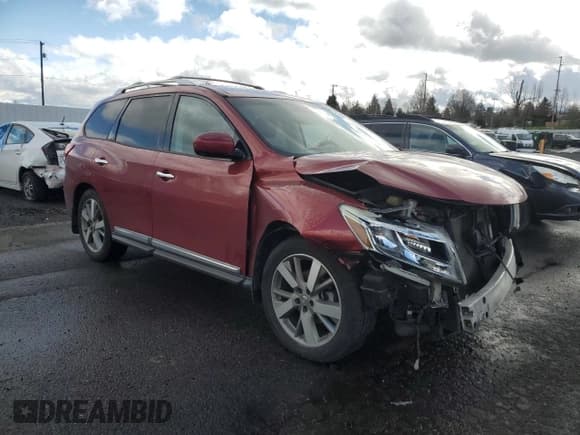 ✅ 2015 Nissan Pathfinder Platinum • VIN: 5N1AR2MN3FC715658 • Lot: 47620925. Listed on Copart with 94,097 mi. Free auction sales archive from the USA and detailed vehicle history report at DreamBid. Image 4.