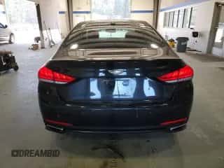 2016 Hyundai Genesis 3.8L z VIN KMHGN4JE9GU127474, wystawiony jako Copart lot #76671724 z przebiegiem 96 985 mil mil oraz Szkoda całkowita • Salvage title. Historia ofert i sprzedaży dostępna na DreamBid. Obrazek 6.