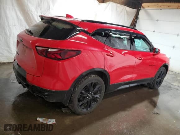 2020 Chevrolet Blazer RS z VIN 3GNKBKRS0LS548135, wystawiony jako Copart lot #72554354 z przebiegiem 35 987 mil mil oraz Szkoda całkowita • Salvage title. Historia ofert i sprzedaży dostępna na DreamBid. Obrazek 3.
