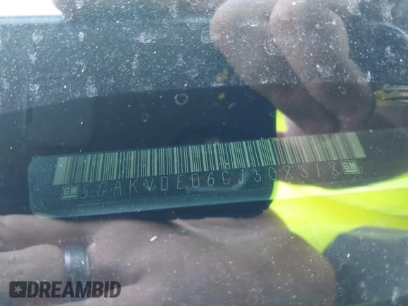 ✅ 2012 Buick Enclave Premium • VIN: 5GAKVDED6CJ308318 • Lot: 43011491. Listed on IAAI with 159,711 mi. Free auction sales archive from the USA and detailed vehicle history report at DreamBid. Image 9.