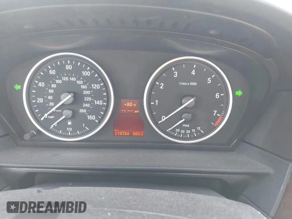 ✅ 2010 BMW 5 Series 535i • VIN: WBANW1C58AC165700 • Lot: 43703405. Listed on IAAI with 214,744 mi. Free auction sales archive from the USA and detailed vehicle history report at DreamBid. Image 7.