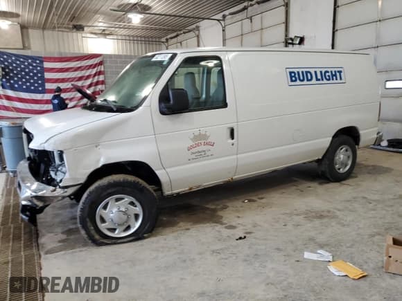✅ 2010 Ford Econoline Cargo Commercial • VIN: 1FTNE2EL6ADA07809 • Lot: 60211395. Listed on Copart with 258,970 mi. Free auction sales archive from the USA and detailed vehicle history report at DreamBid. Image 1.