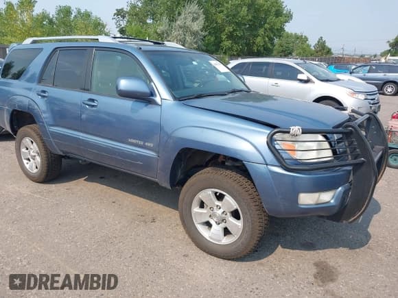 ✅ 2004 Toyota 4Runner Limited • VIN: JTEBT17R040037089 • Lot: 42853343. Listed on IAAI with 201,982 mi. Free auction sales archive from the USA and detailed vehicle history report at DreamBid. Image 1.