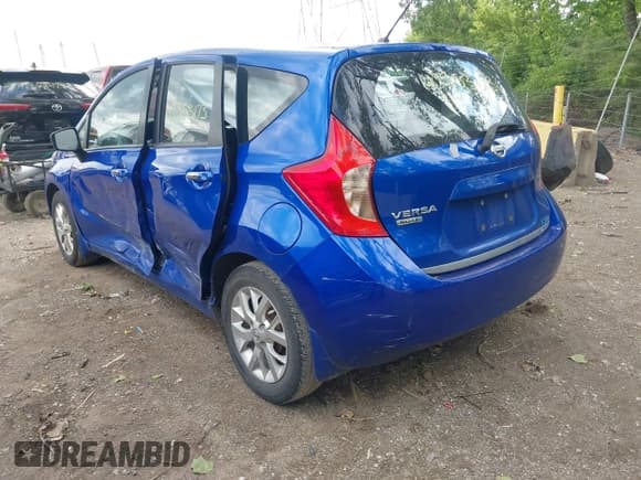 ✅ 2015 Nissan Note S • VIN: 3N1CE2CP3FL414620 • Lot: 42353173. Listed on IAAI with 108,526 mi. Free auction sales archive from the USA and detailed vehicle history report at DreamBid. Image 3.
