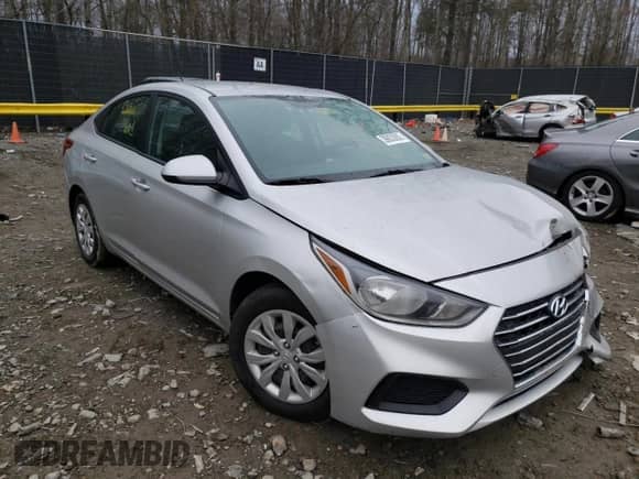 2019 Hyundai Accent SE with VIN 3KPC24A3XKE065374, listed as a Copart auction lot 59446053 with 50,555 mi miles and . Bid and sale history available at DreamBid. Image 1.