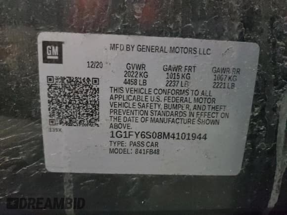 ✅ 2021 Chevrolet Bolt EV LT • VIN: 1G1FY6S08M4101944 • Lot: 47180805. Wystawiony na Copart z przebiegiem 72 575 mil. Bezpłatny archiwum sprzedaży aukcyjnych z USA i szczegółowy raport historii pojazdu na DreamBid. Zdjęcie 12.