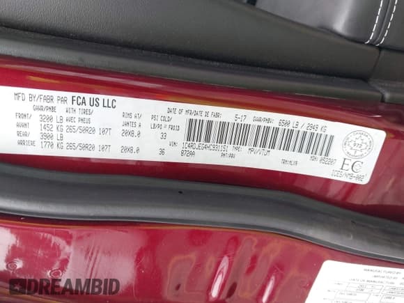 ✅ 2017 Dodge Durango Citadel • VIN: 1C4RDJEG4HC931151 • Lot: 43251867. Wystawiony na IAAI z przebiegiem 119 828 mil. Bezpłatny archiwum sprzedaży aukcyjnych z USA i szczegółowy raport historii pojazdu na DreamBid. Zdjęcie 9.