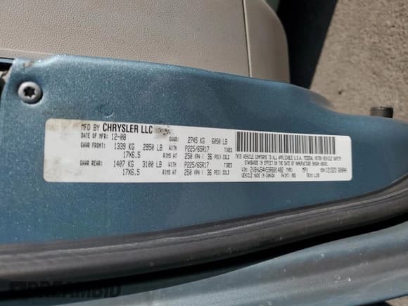 ✅ 2009 Volkswagen Routan SEL • VIN: 2V8HW54X59R601482 • Lot: 68299245. Listed on Copart with 179,564 mi. Free auction sales archive from the USA and detailed vehicle history report at DreamBid. Image 13.