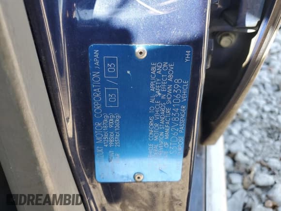 ✅ 2003 Suzuki Grand Vitara • VIN: JS3TD62V834106398 • Lot: 76645304. Wystawiony na Copart z przebiegiem 205 001 mil. Bezpłatny archiwum sprzedaży aukcyjnych z USA i szczegółowy raport historii pojazdu na DreamBid. Zdjęcie 13.