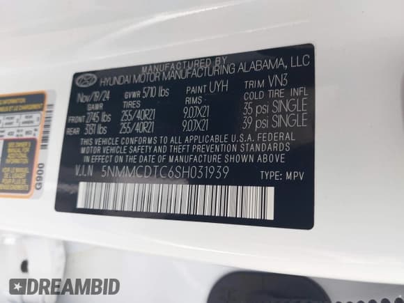 ✅ 2025 Genesis GV70 Sport • VIN: 5NMMCDTC6SH031939 • Lot: 43470973. Listed on IAAI with 6,977 mi. Free auction sales archive from the USA and detailed vehicle history report at DreamBid. Image 9.