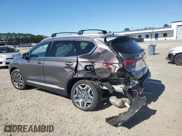 2022 Hyundai Santa Fe Limited with VIN KM8S5DA11NU036705, listed as a Copart auction lot 82473775 with 43,162 mi miles and Salvage title. Bid and sale history available at DreamBid. Image 2.