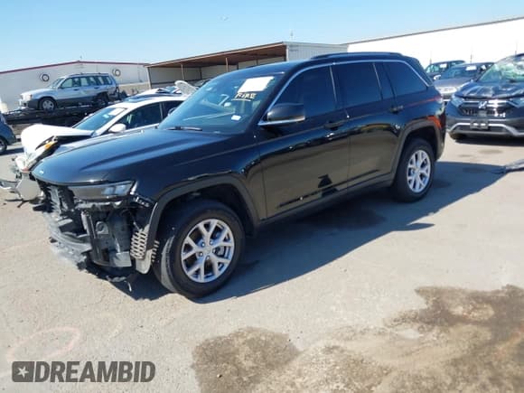 ✅ 2022 Jeep Grand Cherokee Limited • VIN: 1C4RJHBG5N8533757 • Lot: 43099660. Listed on IAAI with 105,362 mi. Free auction sales archive from the USA and detailed vehicle history report at DreamBid. Image 2.