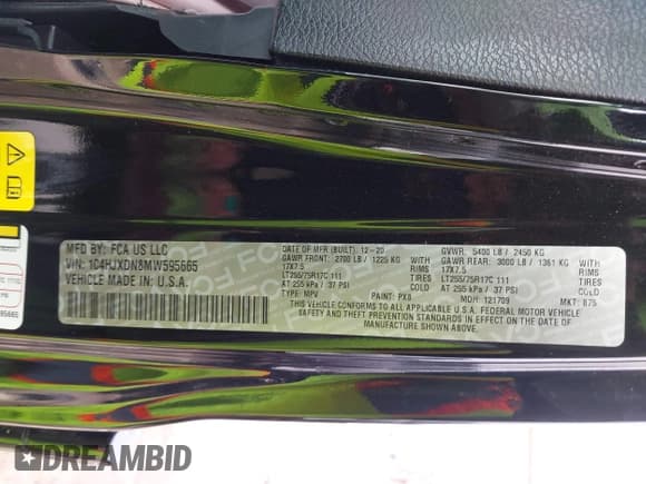 ✅ 2021 Jeep Wrangler Unlimited Willys • VIN: 1C4HJXDN8MW595665 • Lot: 41507555. Wystawiony na IAAI z przebiegiem 24 505 mil. Bezpłatny archiwum sprzedaży aukcyjnych z USA i szczegółowy raport historii pojazdu na DreamBid. Zdjęcie 9.