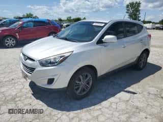 2014 Hyundai Tucson GLS with VIN KM8JTCAF5EU819405, listed as a Copart auction lot 56384534 with 103,075 mi miles and Salvage title. Bid and sale history available at DreamBid. Image 1.