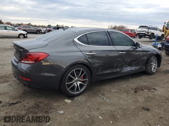 ✅ 2021 Genesis G70 3.3T • VIN: KMTG74LE1MU074276 • Lot: 78747054. Listed on Copart with 49,745 mi. Free auction sales archive from the USA and detailed vehicle history report at DreamBid. Image 3.