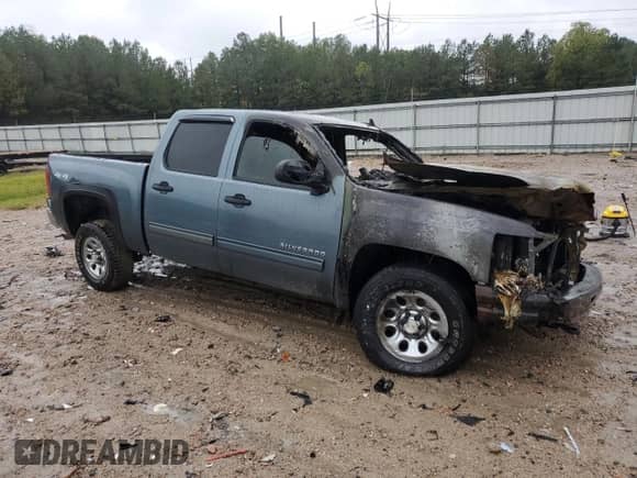 2011 Chevrolet Silverado 1500 LS with VIN 3GCPKREAXBG285965, listed as a Copart auction lot 80637375 with Not provided miles and Salvage title. Bid and sale history available at DreamBid. Image 4.