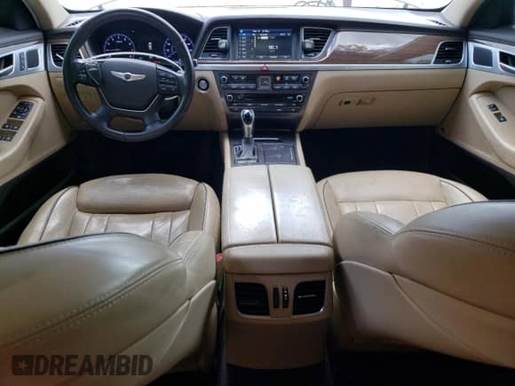 2016 Hyundai Genesis 3.8L z VIN KMHGN4JE0GU107517, wystawiony jako Copart lot #72142564 z przebiegiem 115 744 mil mil oraz Szkoda całkowita • Salvage title. Historia ofert i sprzedaży dostępna na DreamBid. Obrazek 8.