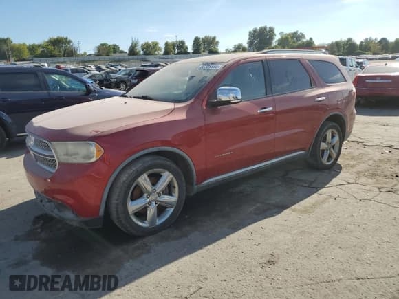 ✅ 2011 Dodge Durango Citadel • VIN: 1D4SE5GT7BC518599 • Лот: 86325555. Опубликован ранее на Copart с пробегом Не указан. Бесплатный доступ к архиву аукционных продаж из США и подробный отчёт об истории автомобиля на DreamBid. Изображение 1.