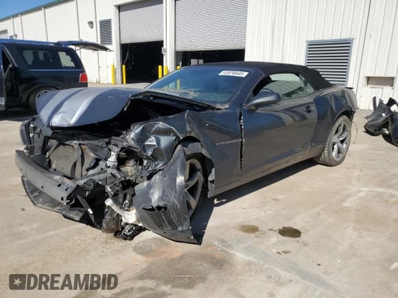 ✅ 2012 Chevrolet Camaro 2LT • VIN: 2G1FC3D37C9174304 • Lot: 43976645. Listed on Copart with 70,545 mi. Free auction sales archive from the USA and detailed vehicle history report at DreamBid. Image 1.