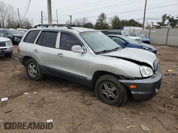 2004 Hyundai Santa Fe GLS with VIN KM8SC73D94U617141, listed as a Copart auction lot 46931565 with 120,192 mi miles and Salvage title. Bid and sale history available at DreamBid. Image 4.