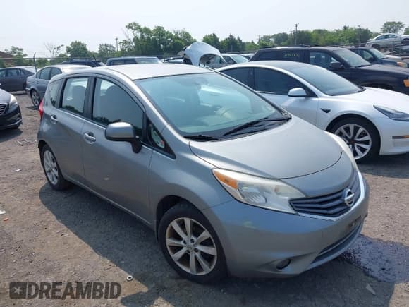 ✅ 2014 Nissan Note S Plus • VIN: 3N1CE2CP9EL414622 • Lot: 42487348. Listed on IAAI with 172,704 mi. Free auction sales archive from the USA and detailed vehicle history report at DreamBid. Image 1.