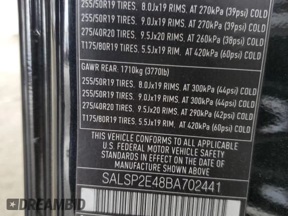 ✅ 2011 Land Rover Range Rover Sport SC • VIN: SALSP2E48BA702441 • Lot: 54228585. Listed on Copart with 158,124 mi. Free auction sales archive from the USA and detailed vehicle history report at DreamBid. Image 12.