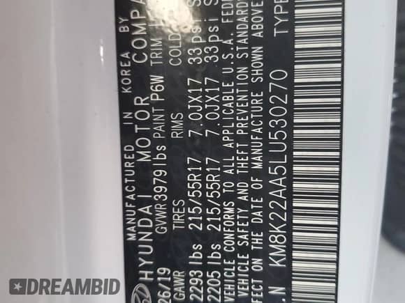 2020 Hyundai Kona SEL z VIN KM8K22AA5LU530270, wystawiony jako Copart lot #64915502 z przebiegiem Nie podano mil oraz . Historia ofert i sprzedaży dostępna na DreamBid. Obrazek 10.