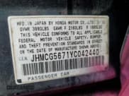 ✅ 2000 Honda Accord SE • VIN: JHMCG5671YC042440 • Lot: 67715255. Listed on Copart with 229,089 mi. Free auction sales archive from the USA and detailed vehicle history report at DreamBid. Image 12.