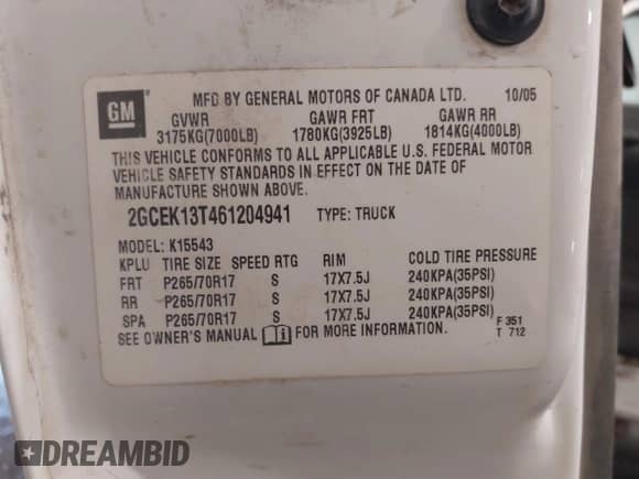 2006 Chevrolet Silverado 1500 LT1 z VIN 2GCEK13T461204941, wystawiony jako IAAI lot #42503740 z przebiegiem 280 634 mil mil oraz . Historia ofert i sprzedaży dostępna na DreamBid. Obrazek 9.