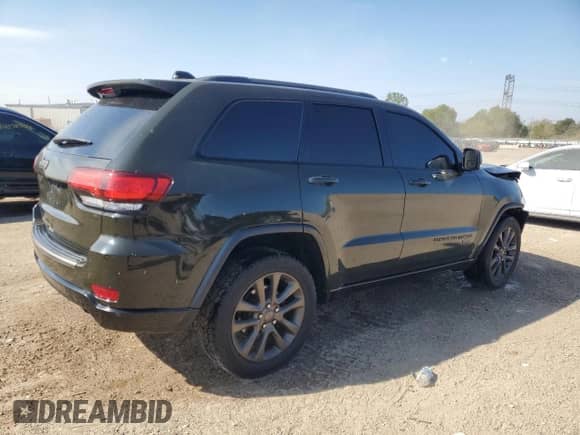 2016 Jeep Grand Cherokee Limited 75th Anniversary с VIN 1C4RJFBG8GC438372, выставлен на аукционе Copart как лот 84210195 с пробегом 130 237 миль миль и Списание • Salvage title. История ставок и продаж доступна на DreamBid. Изображение 3.