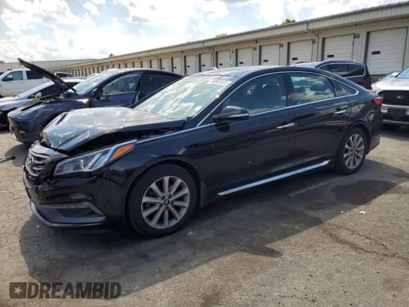 ✅ 2016 Hyundai Sonata Sport • VIN: 5NPE34AF2GH285191 • Лот: 64955925. Опубликован ранее на Copart с пробегом 135 141 миль. Бесплатный доступ к архиву аукционных продаж из США и подробный отчёт об истории автомобиля на DreamBid. Изображение 1.