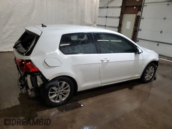 ✅ 2015 Volkswagen Golf TSI S • VIN: 3VW917AUXFM093921 • Lot: 53676724. Listed on Copart with Not provided. Free auction sales archive from the USA and detailed vehicle history report at DreamBid. Image 3.