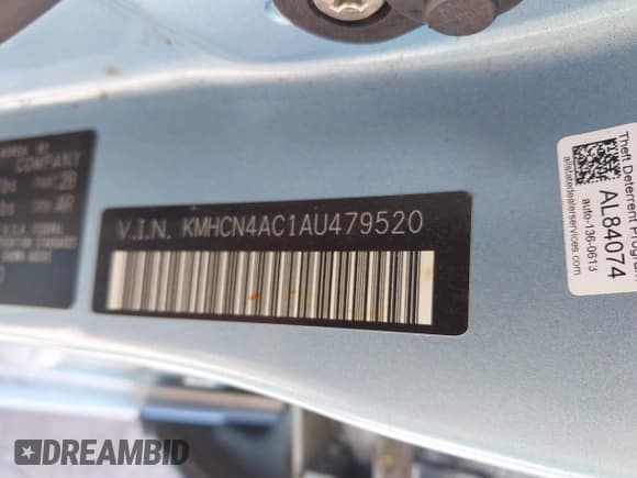 ✅ 2010 Hyundai Accent GLS • VIN: KMHCN4AC1AU479520 • Лот: 42279534. Опубликован ранее на IAAI с пробегом 186 243 миль. Бесплатный доступ к архиву аукционных продаж из США и подробный отчёт об истории автомобиля на DreamBid. Изображение 9.