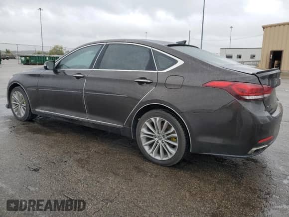 2015 Hyundai Genesis 3.8L with VIN KMHGN4JE9FU047199, listed as a Copart auction lot 82009455 with Not provided miles and Salvage title. Bid and sale history available at DreamBid. Image 2.