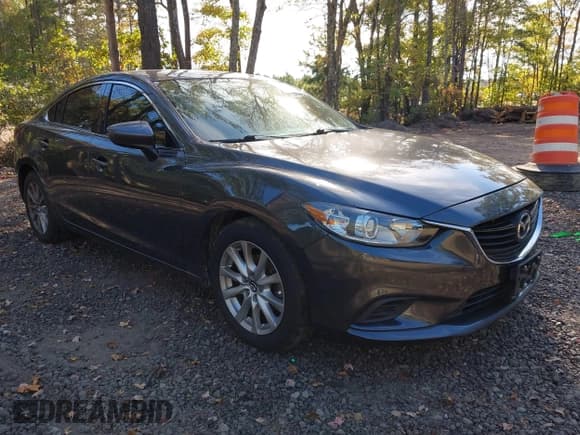 ✅ 2016 Mazda 6 i Sport • VIN: JM1GJ1U58G1420214 • Lot: 43500949. Listed on IAAI with 105,048 mi. Free auction sales archive from the USA and detailed vehicle history report at DreamBid. Image 1.