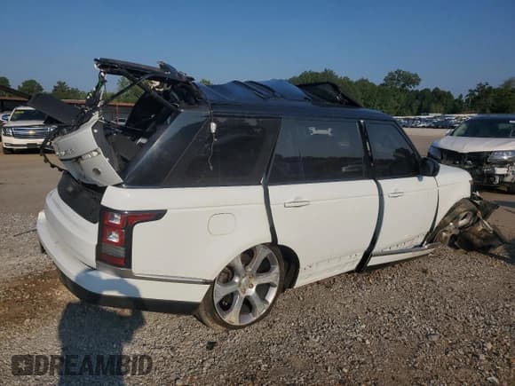 ✅ 2015 Land Rover Range Rover Autobiography • VIN: SALGV3TF0FA206996 • Lot: 69190665. Listed on Copart with 83,135 mi. Free auction sales archive from the USA and detailed vehicle history report at DreamBid. Image 3.