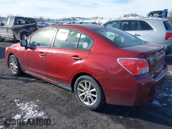 ✅ 2012 Subaru Impreza Premium • VIN: JF1GJAC62CH030968 • Lot: 43844095. Listed on IAAI with 20,600 mi. Free auction sales archive from the USA and detailed vehicle history report at DreamBid. Image 3.