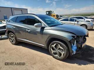 2023 Hyundai Tucson Limited with VIN 5NMJECAE0PH269627, listed as a Copart auction lot 71186745 with 19,786 mi miles and Salvage title. Bid and sale history available at DreamBid. Image 4.