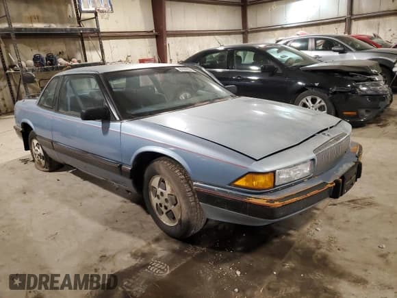 ✅ 1989 Buick Regal • VIN: 2G4WD14W0K1434117 • Lot: 81935534. Listed on Copart with 75,747 mi. Free auction sales archive from the USA and detailed vehicle history report at DreamBid. Image 4.